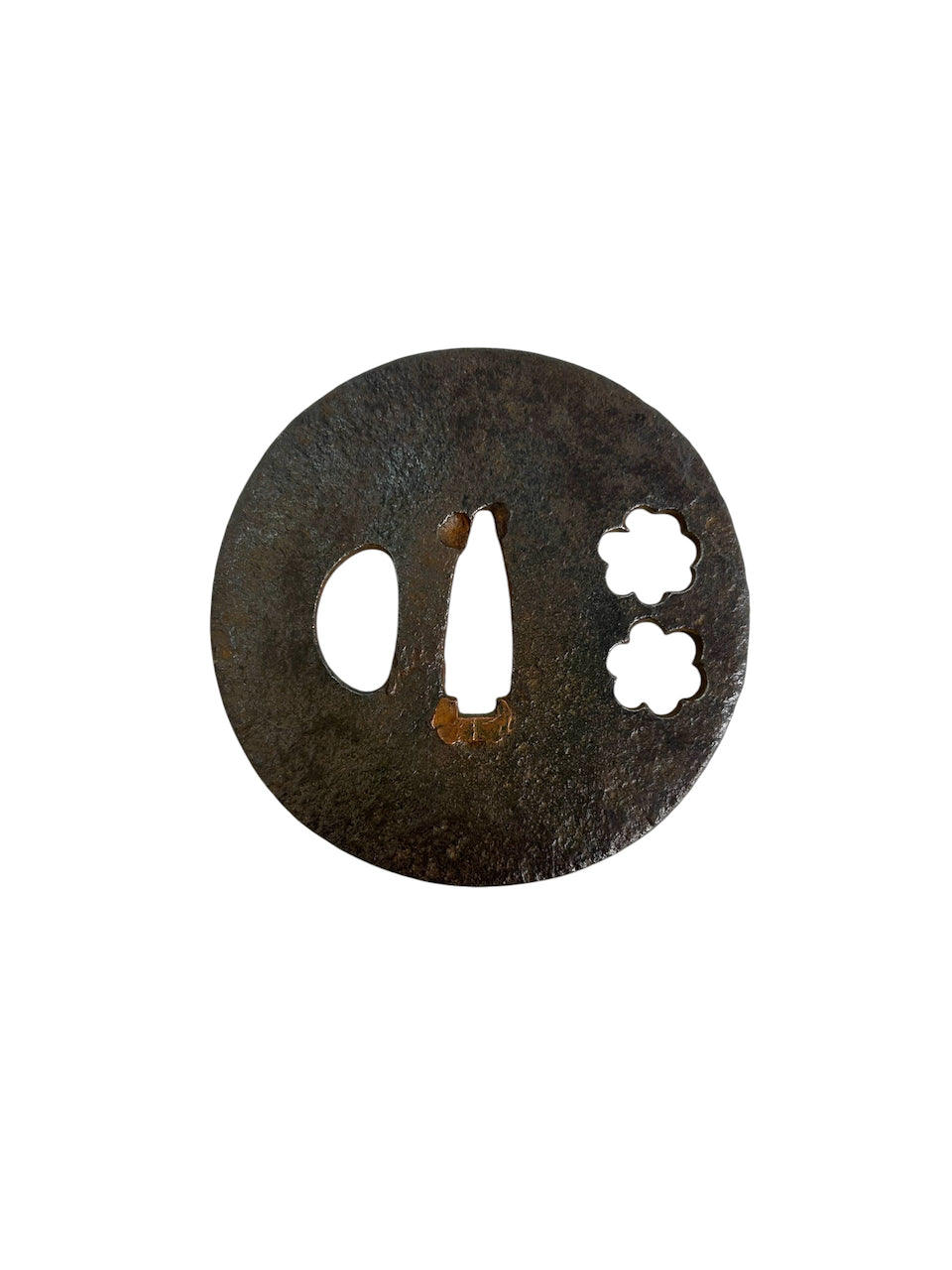 TSUBA (EDO)  8 Simple design/guard on Japanese sword/Special price due to lack of naming