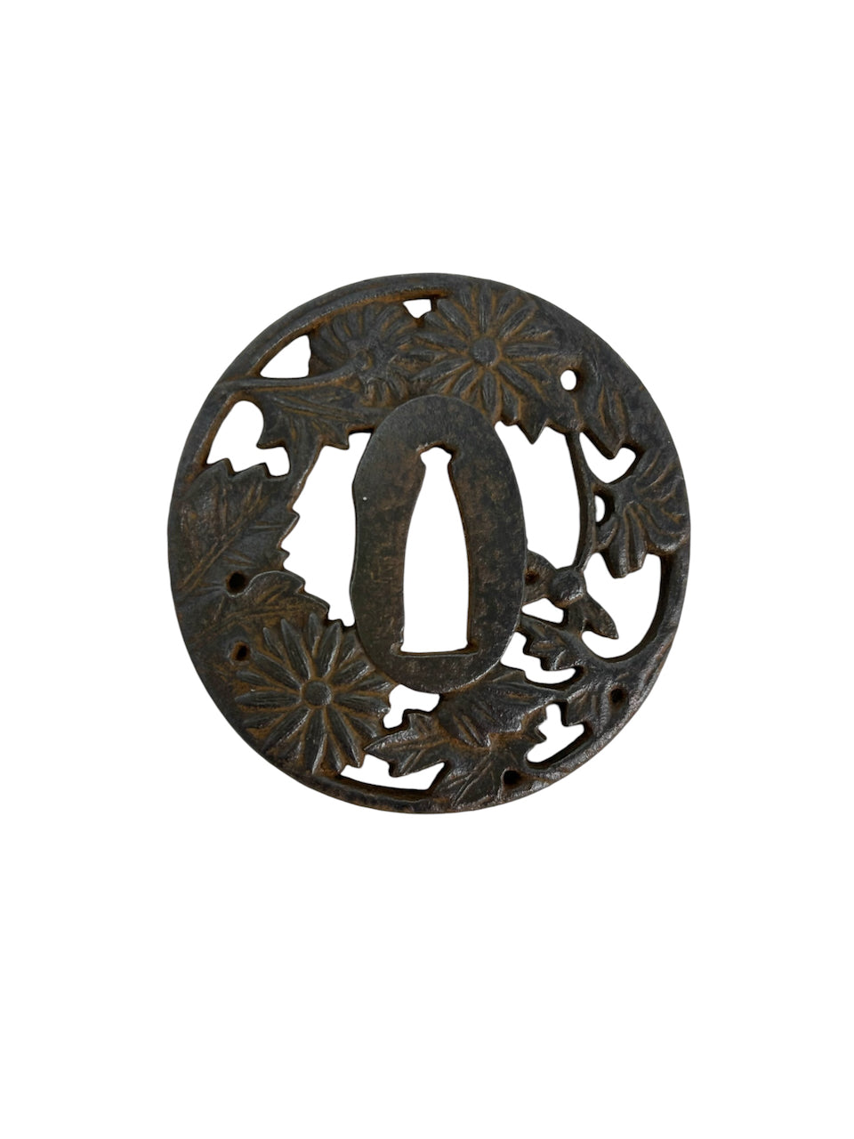 TSUBA (EDO) 1  / guard on Japanese sword/Special price due to lack of naming