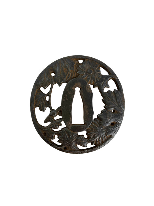 TSUBA (EDO) 1  / guard on Japanese sword/Special price due to lack of naming