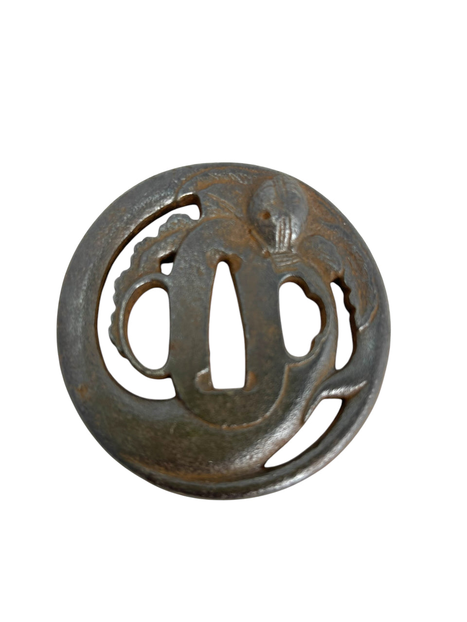 TSUBA (EDO) 4  / guard on Japanese sword/Special price due to lack of naming