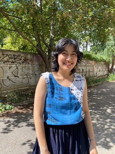 Tank tops made from test-dyed hand towels
