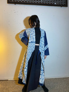 Indigo SHIBORI summer jacket